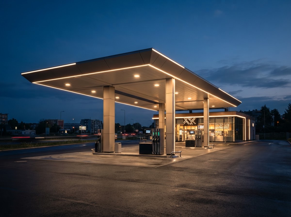 Estación de servicio moderna